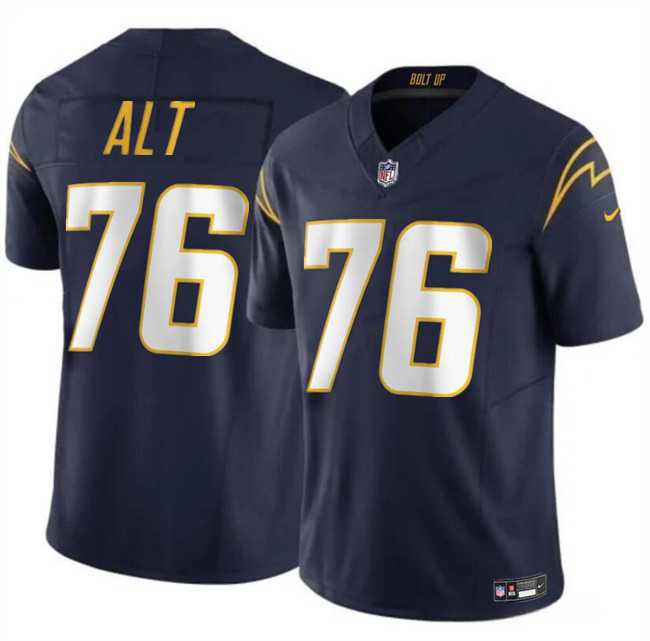 Youth Los Angeles Chargers #76 Joe Alt Navy 2024 Draft F.U.S.E. Vapor Limited Stitched Jersey Dzhi->youth nfl jersey->Youth Jersey